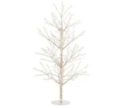 Store * Statuette Déco A Led "Arbre Nu Perles" 180Cm Blanc