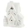 Discount * Statuette Déco A Led "Maison Hiver" 40Cm Blanc