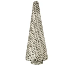 Fashion * Statuette Déco Arbre "Feuille" 40Cm Argent