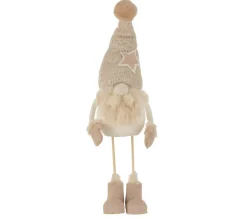 Best * Statuette Déco "Pere Noël Debout" 61Cm Beige