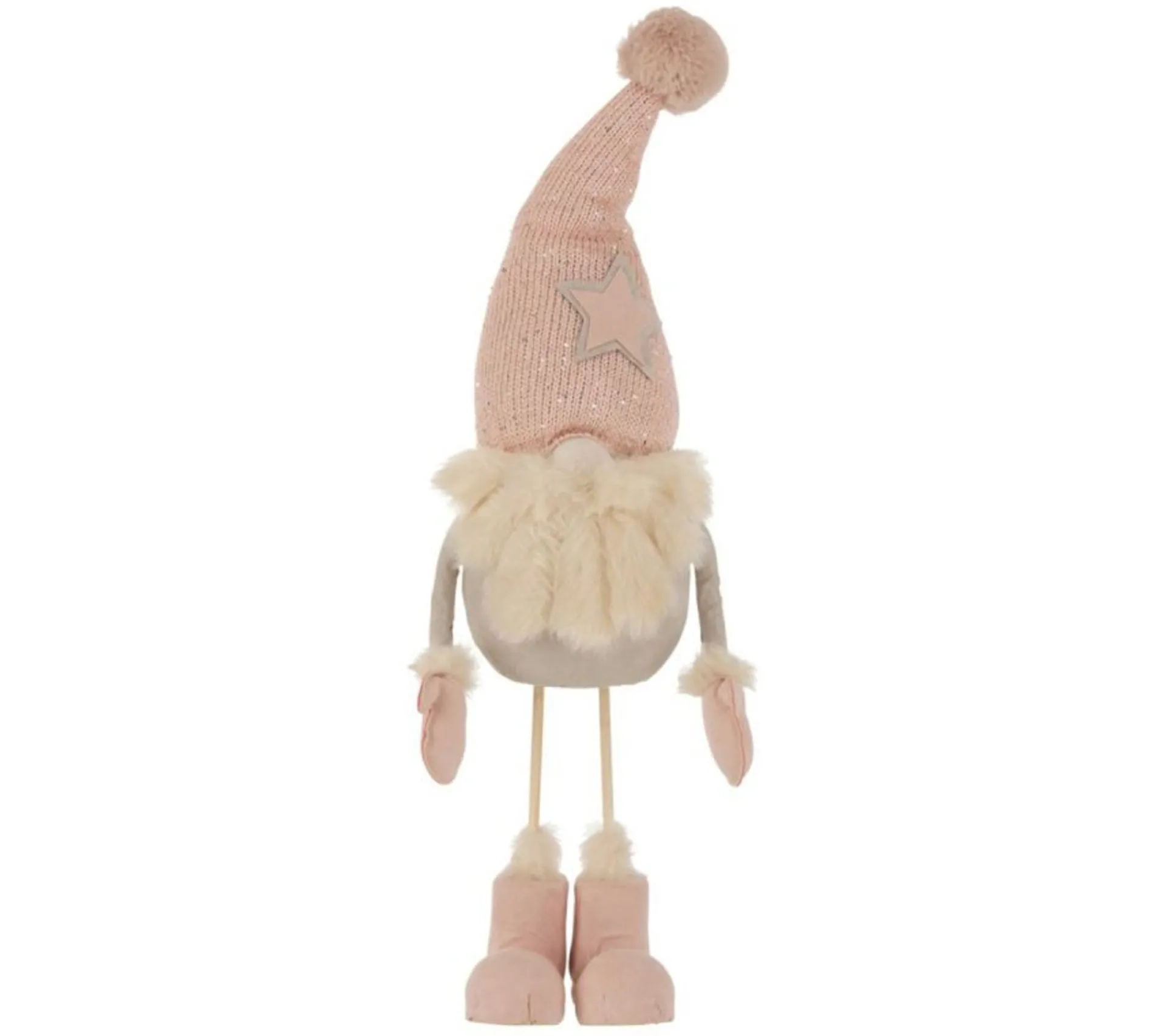 Outlet * Statuette Déco "Pere Noël Debout" 61Cm Rose