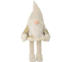 Outlet * Statuette Déco "Pere Noël Paillettes" 145Cm Blanc
