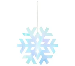 * Guirlande Et Boule De Sapin^Sujet De Noël Flocon "Legende D'Hiver" 15Cm Irise