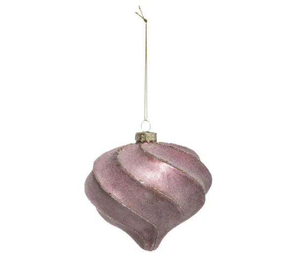 * Guirlande Et Boule De Sapin^Sujet De Noël Goutte "Heritage" 10Cm Rose