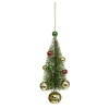 * Guirlande Et Boule De Sapin^Sujet De Noël Sapin "Soir" 19Cm Vert Et Or