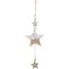 * Guirlande Et Boule De Sapin^Sujet De Noël Toile "Cocon" 33Cm Beige