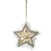 * Guirlande Et Boule De Sapin^Sujet De Noël Toile "Hors Piste" 12Cm Argent