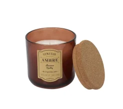 Outlet THE HOME Déco FACTORY Bougies Avec Bouchons En Liege Apothicaires 10 Cm (Lot De 3)