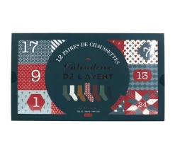 Sale THE HOME Déco FACTORY Calendrier De L'Avent 12 Paires Chaussettes Homme