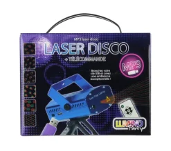 THE HOME Déco FACTORY Anniversaire Et Autres Fêtes^ Laser Disco Mp3 Avec Telecommande - 6 Effets Lumineux - Bleu