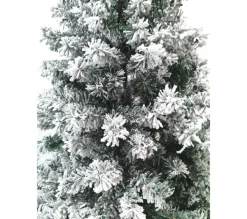 TOILINUX Sapin Et Accessoire^ Sapin De Noël Artificiel Enneige Oslo - 650 Branches Paisses - H. 180 Cm - Blanc Et Vert