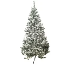 TOILINUX Sapin Et Accessoire^ Sapin De Noël Artificiel Enneige Oslo - 850 Branches Paisses - H. 210 Cm - Blanc Et Vert