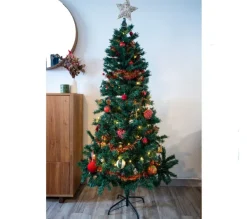 TOILINUX Sapin Et Accessoire^ Sapin De Noël Artificiel - 650 Branches Paisses - Modele Gotland - H. 180 Cm - Vert