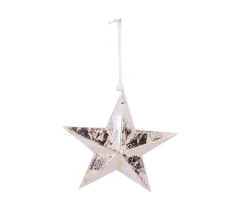 URBAN LIVING Guirlande Et Boule De Sapin^ Décoration Sapin De Noël Etoile Antique - Argent