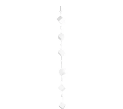 URBAN LIVING Guirlande Et Boule De Sapin^ Guirlande De Noël A Customiser Carree - Loisirs Creatifs - Blanc