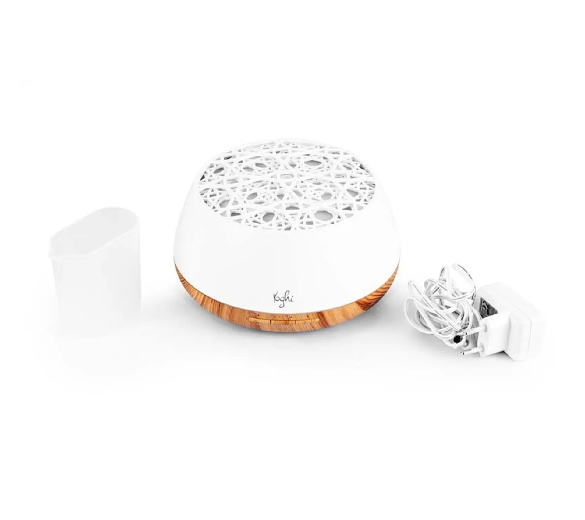 Store YOGHI Diffuseur D'Arome, Humidificateur Et Lampe 400Ml Et 3 Modes Aromi 400 Blanc
