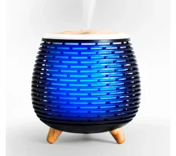New YOGHI Diffuseur D'Arome Humidificateur Et Lampes Ultrasonique Usb Aromi Noir