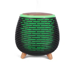 New YOGHI Diffuseur D'Arome Humidificateur Et Lampes Ultrasonique Usb Aromi Noir